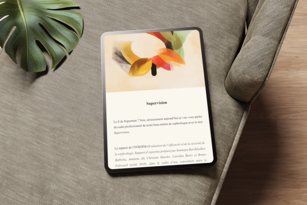 Liseuse ebook format sophrologie LIVRE