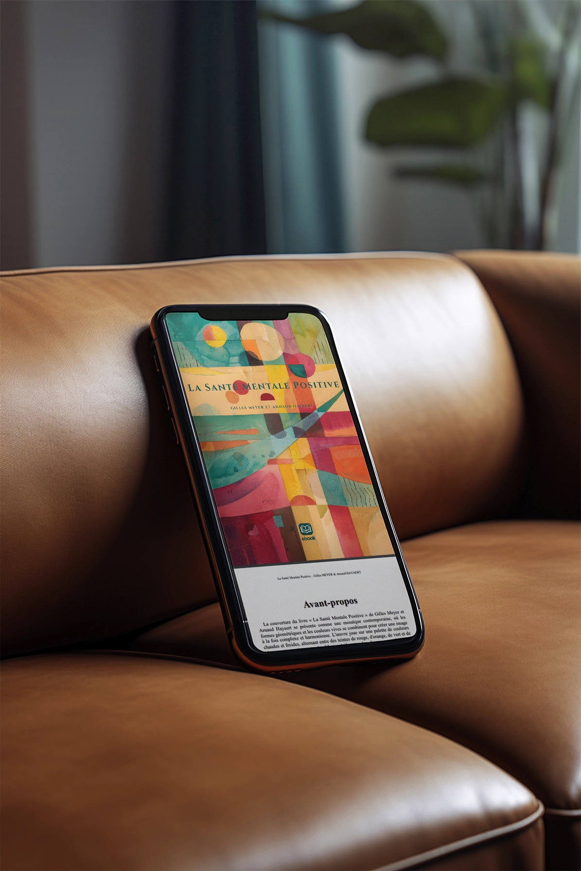 Mockup carré de l’ebook « La Santé Mentale Positive »